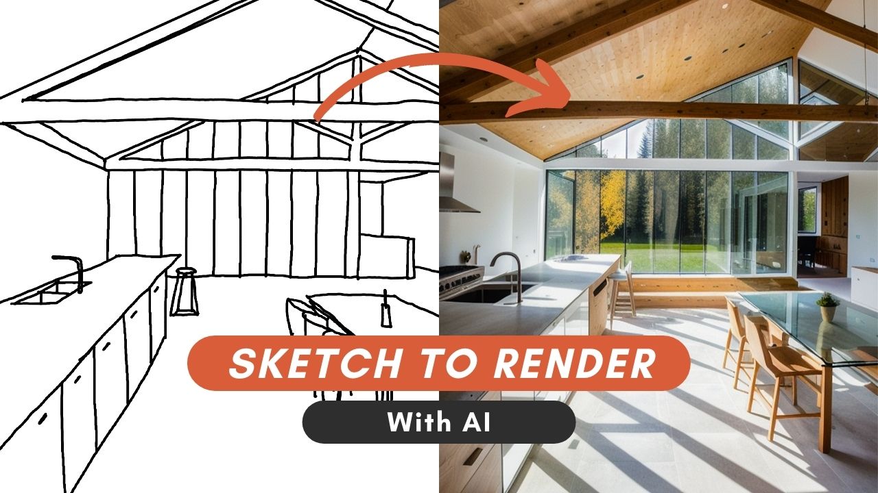 Create Realistic Render from Sketch Using AI (you should know this…)