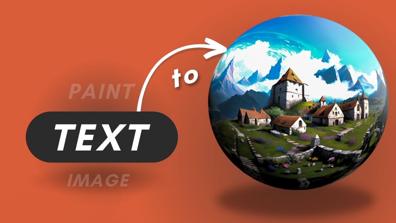 Create 3D Worlds & HDRI Images Using AI (Text/Image/Painting to 3D)